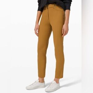 Lululemon City Sleek 5 Pocket 7/8 Pant in Spiced Bronze